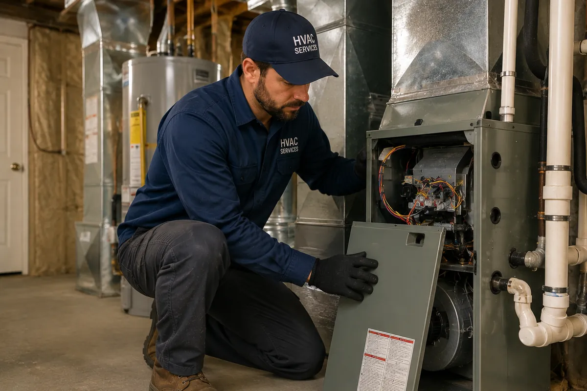 Residential heating and cooling system